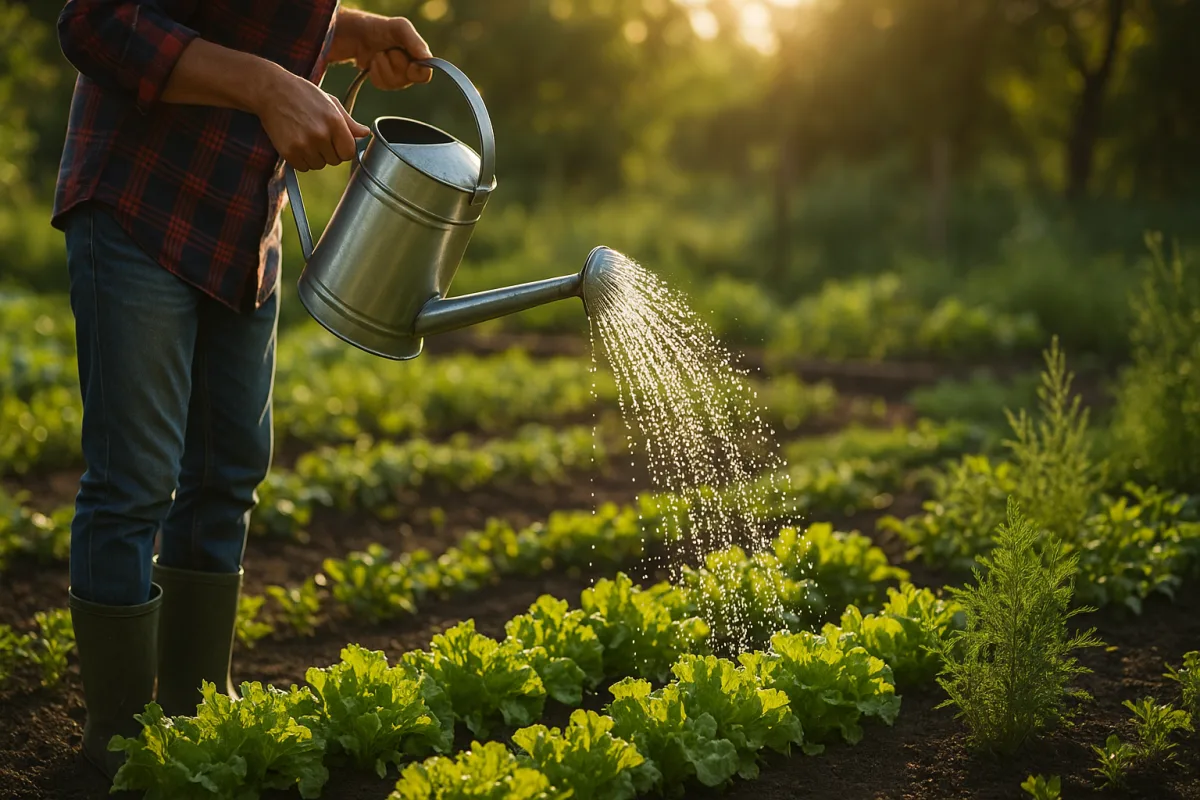 Innaffiare l’orto al mattino o alla sera? Scopri l’orario che riduce davvero le malattie