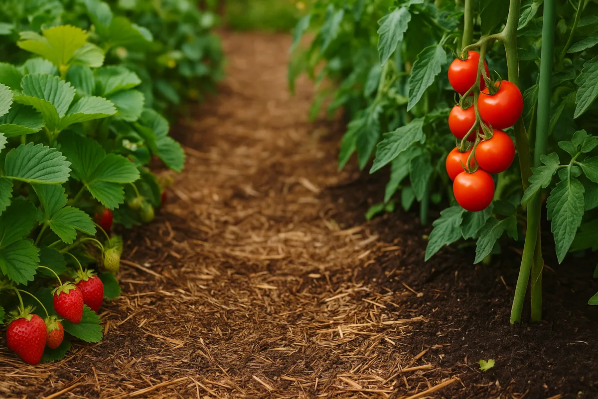 Fragole e pomodori in orto: la distanza corretta che evita la concorrenza