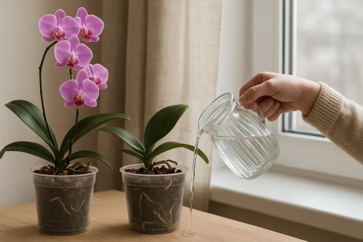 Come annaffiare le orchidee in inverno: il ritmo che salva le radici