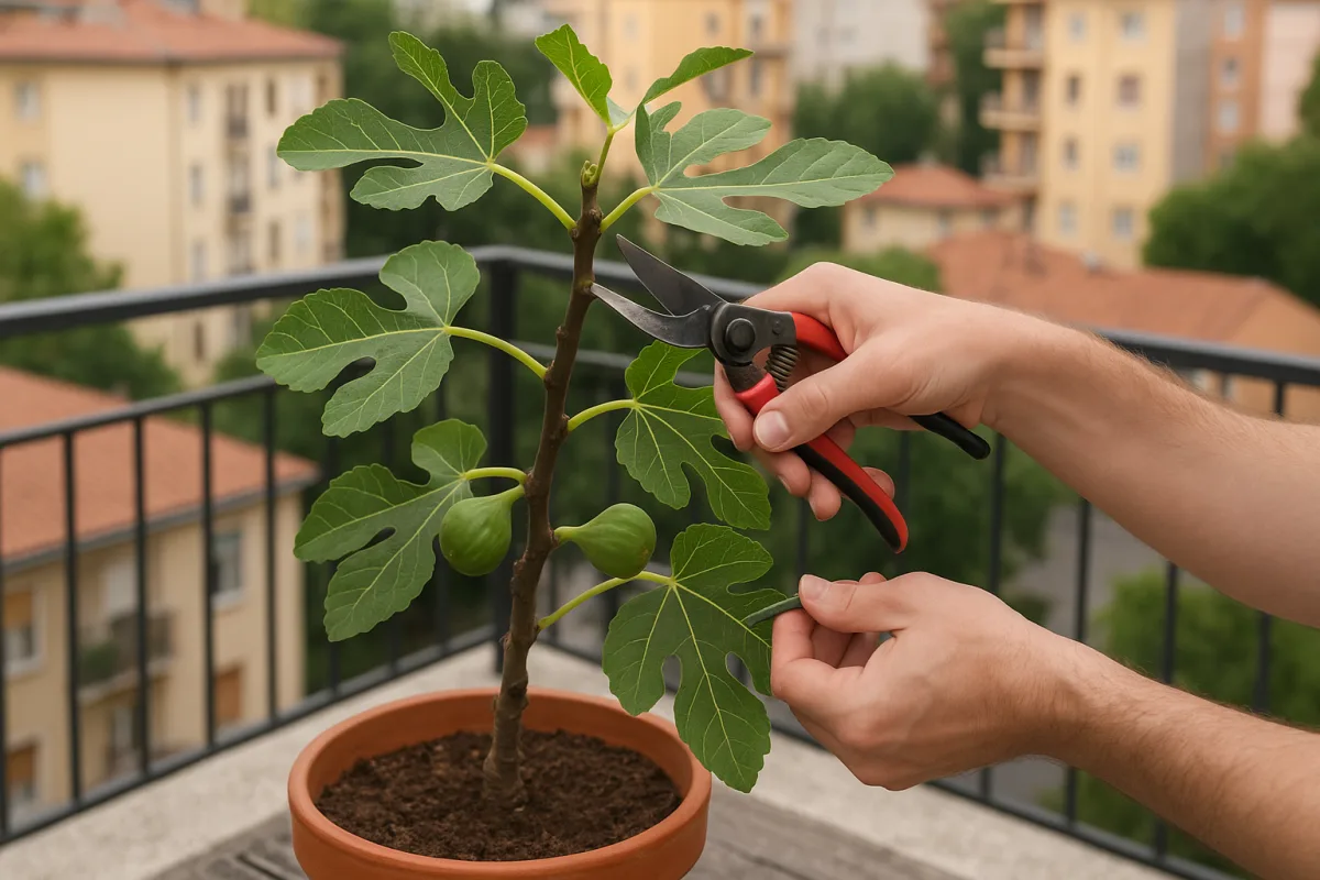 Fico in vaso sul balcone: la potatura che raddoppia la produzione estiva