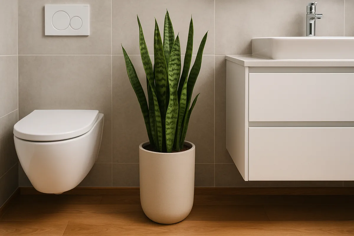Sansevieria in bagno senza finestra: il vaso giusto che cambia tutto