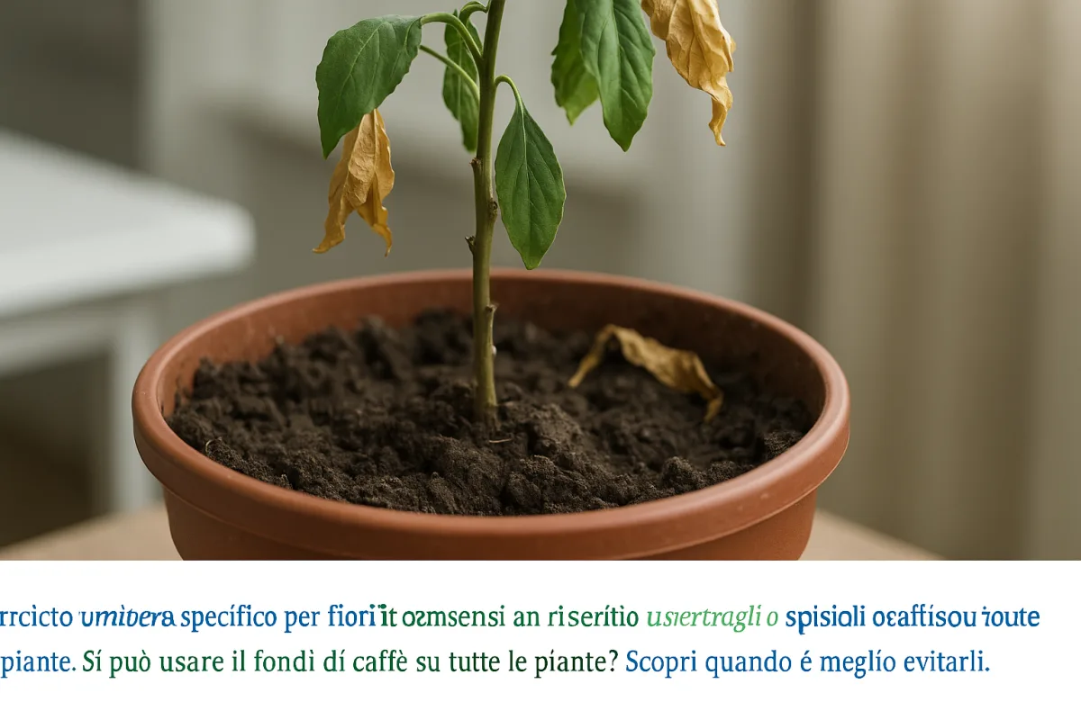 Terriccio esaurito in vaso: i segnali visibili che anticipano il declino della pianta