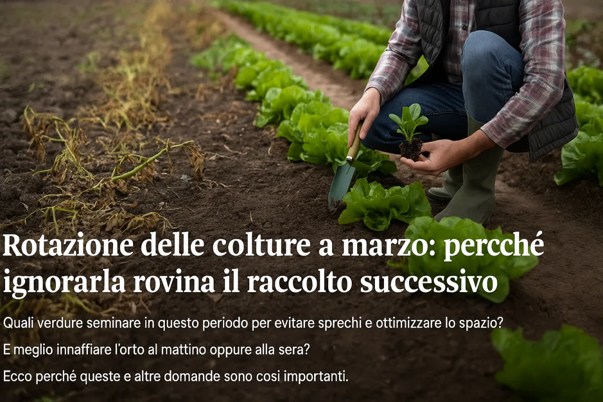 Rotazione delle colture a marzo: perché ignorarla rovina il raccolto successivo