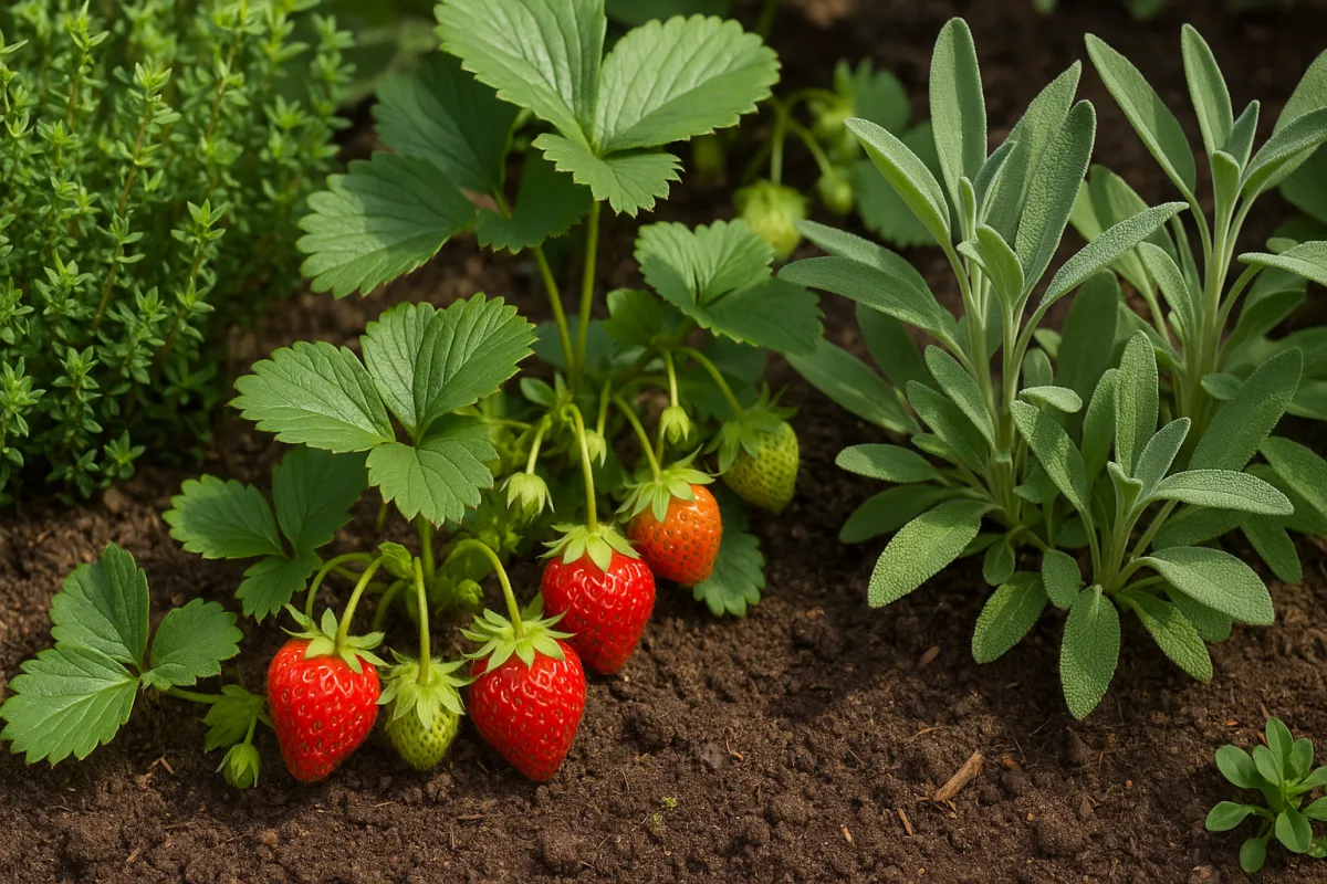 Fragole in orto abbinate alle erbe aromatiche: quale evitare vicino alle solanacee