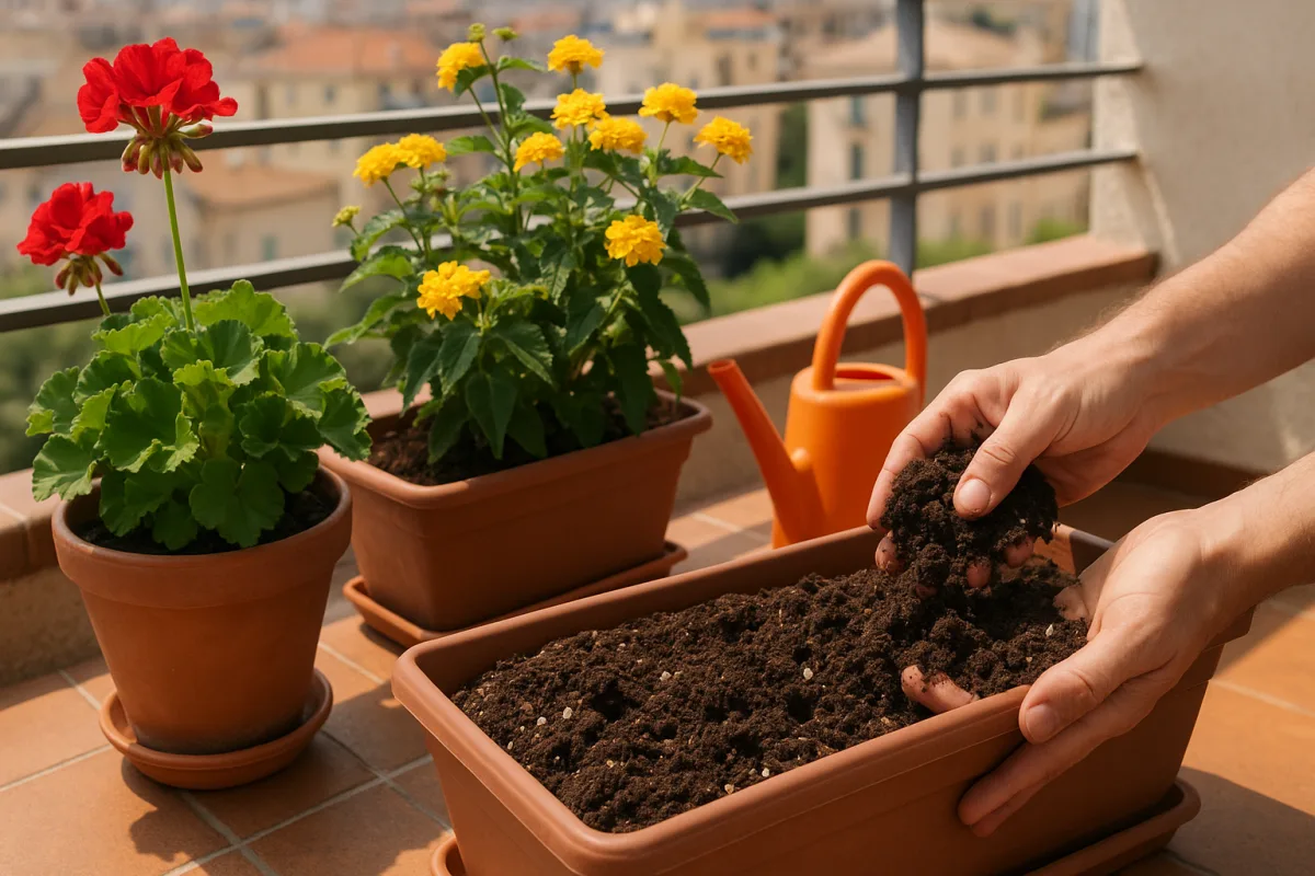 Substrato per balcone: quale composizione regge davvero il caldo estivo