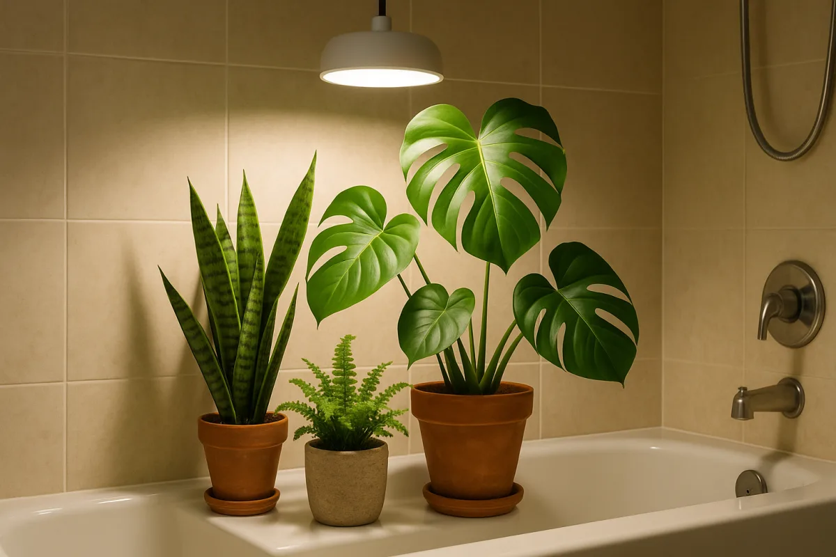 Lumino LED per piante da bagno: quando basta a sostituire la luce naturale