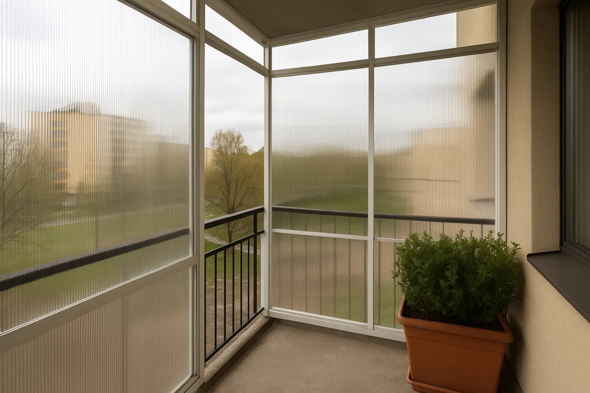 Pannelli per veranda da balcone: il peso che pochi considerano prima di montarli