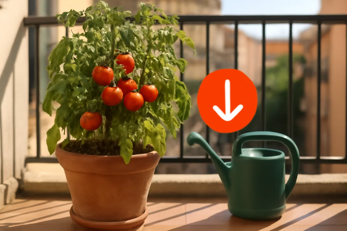 Pomodori in vaso sul balcone: l'errore che fanno tutti ad agosto