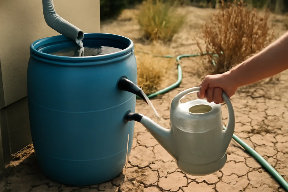 Siccità in giardino: come raccogliere e riutilizzare l'acqua piovana in modo semplice